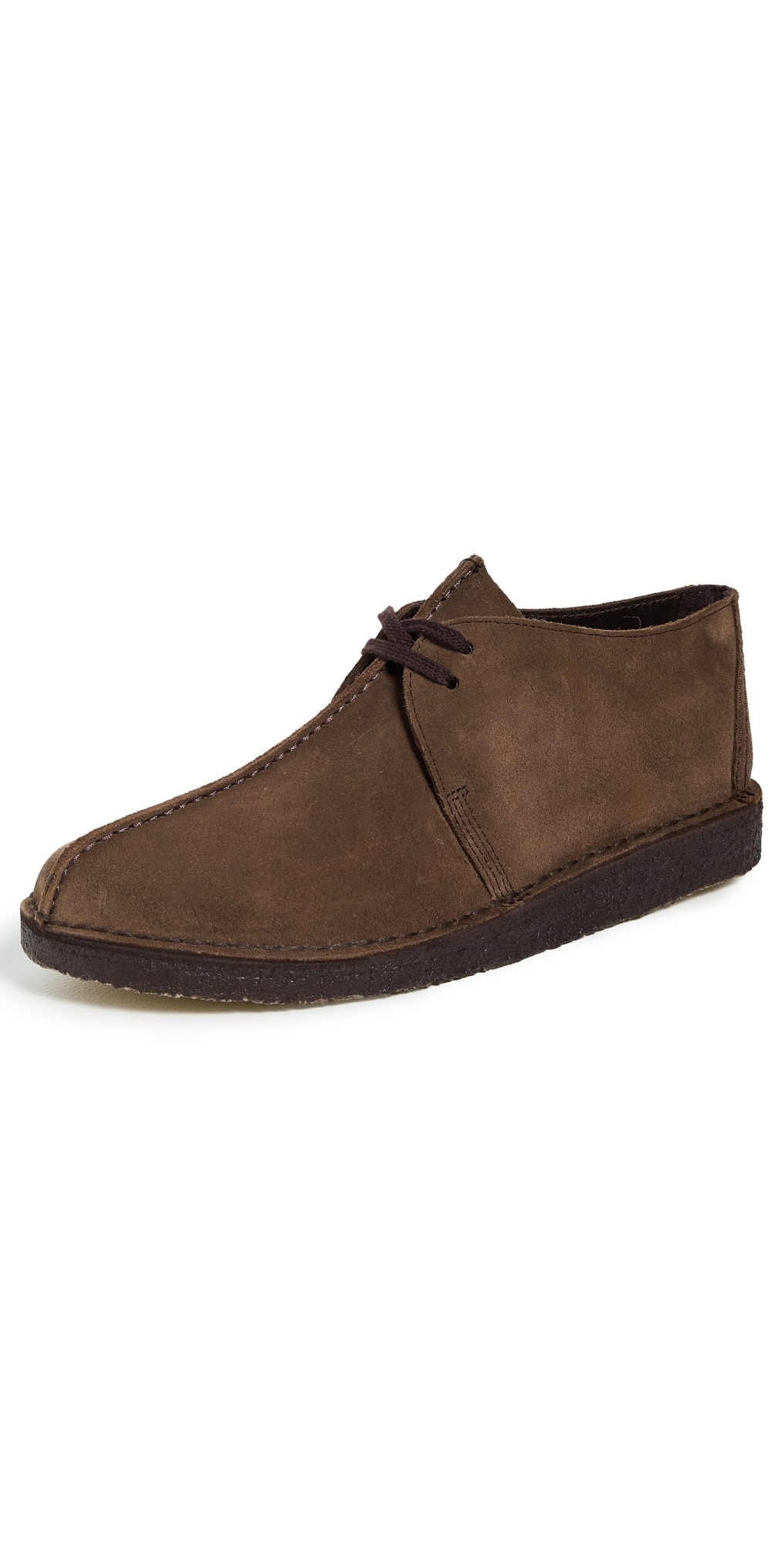 Clarks Suede Desert Trek Shoes Brown Suede In Brown
