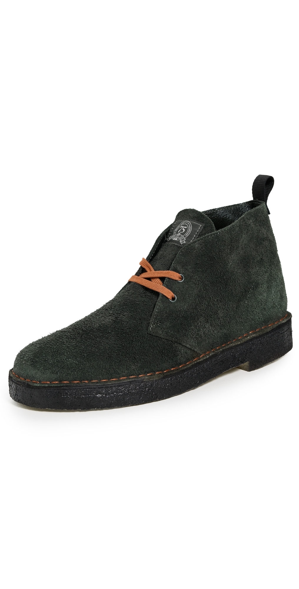 Clarks 75th Anniversary Suede Desert Boots Loden Green Suede In Green
