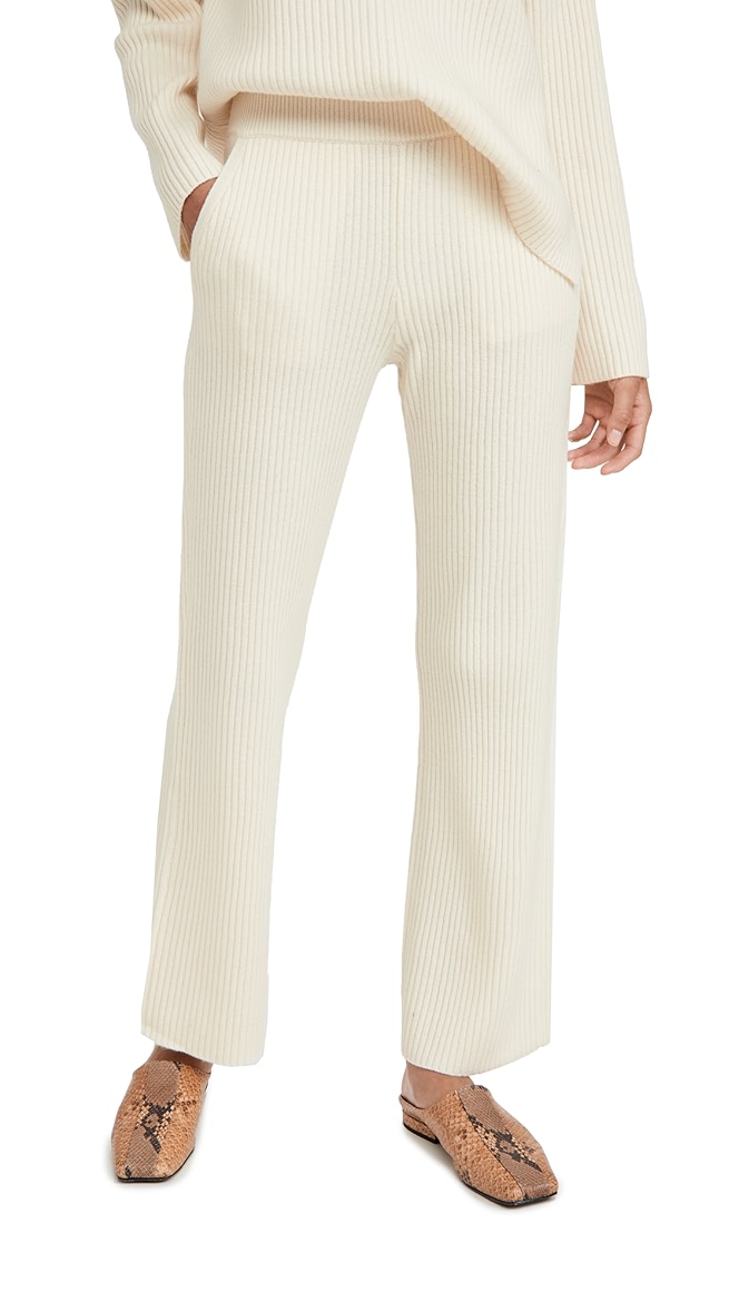 Ribbed cashmere pants Clearance