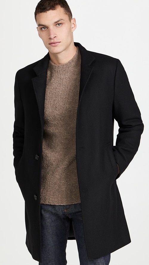 loukas funnel neck coat