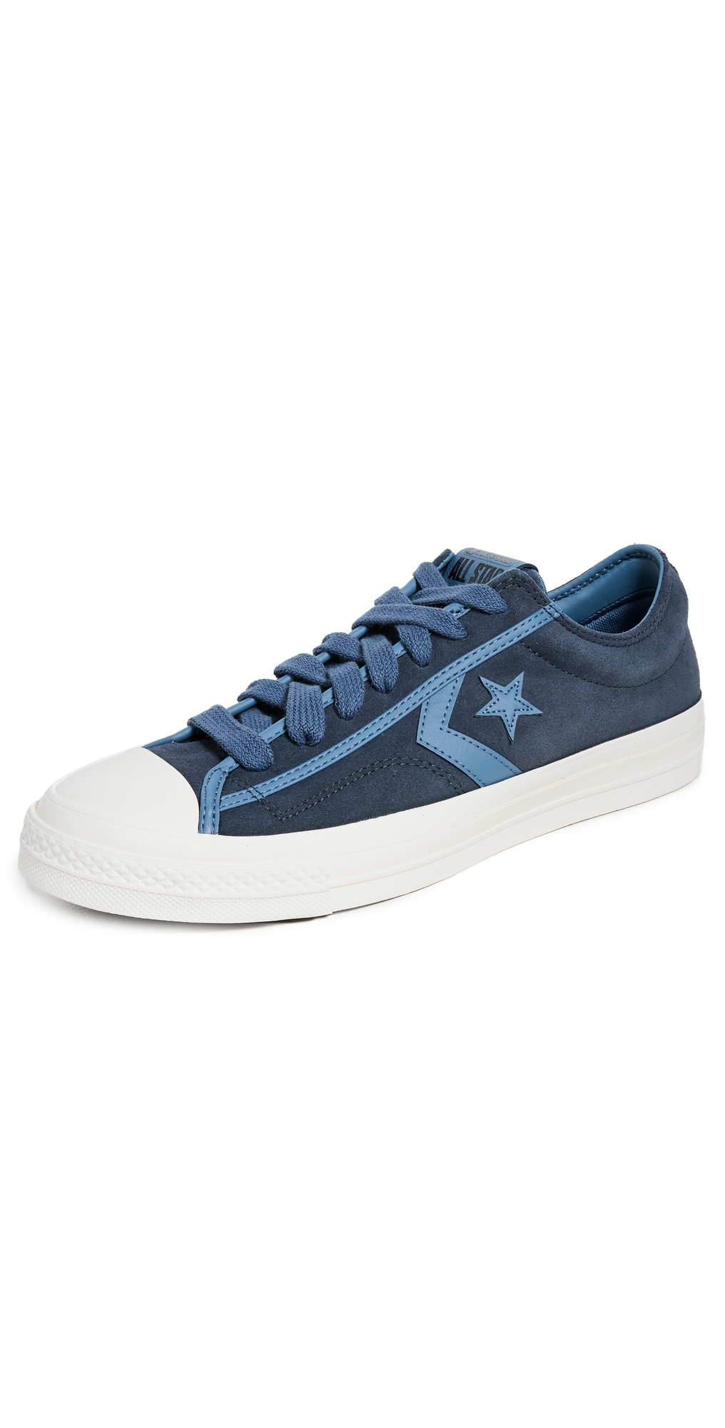 Converse Star Player 76 Suede Sneakers Mid Pass/blue/vintage White In Mid Pass/blue/vintage White