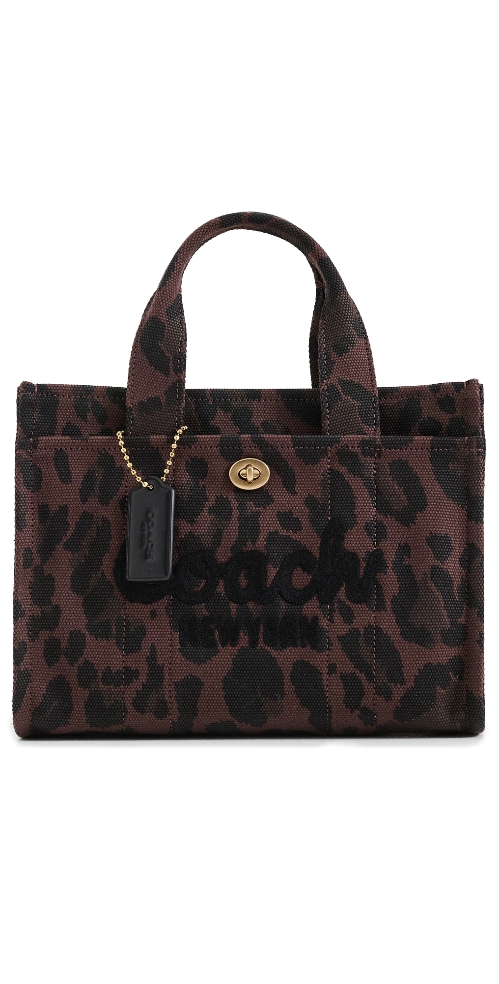 Coach Leopard Cargo Tote 26 B4/dark Leopard