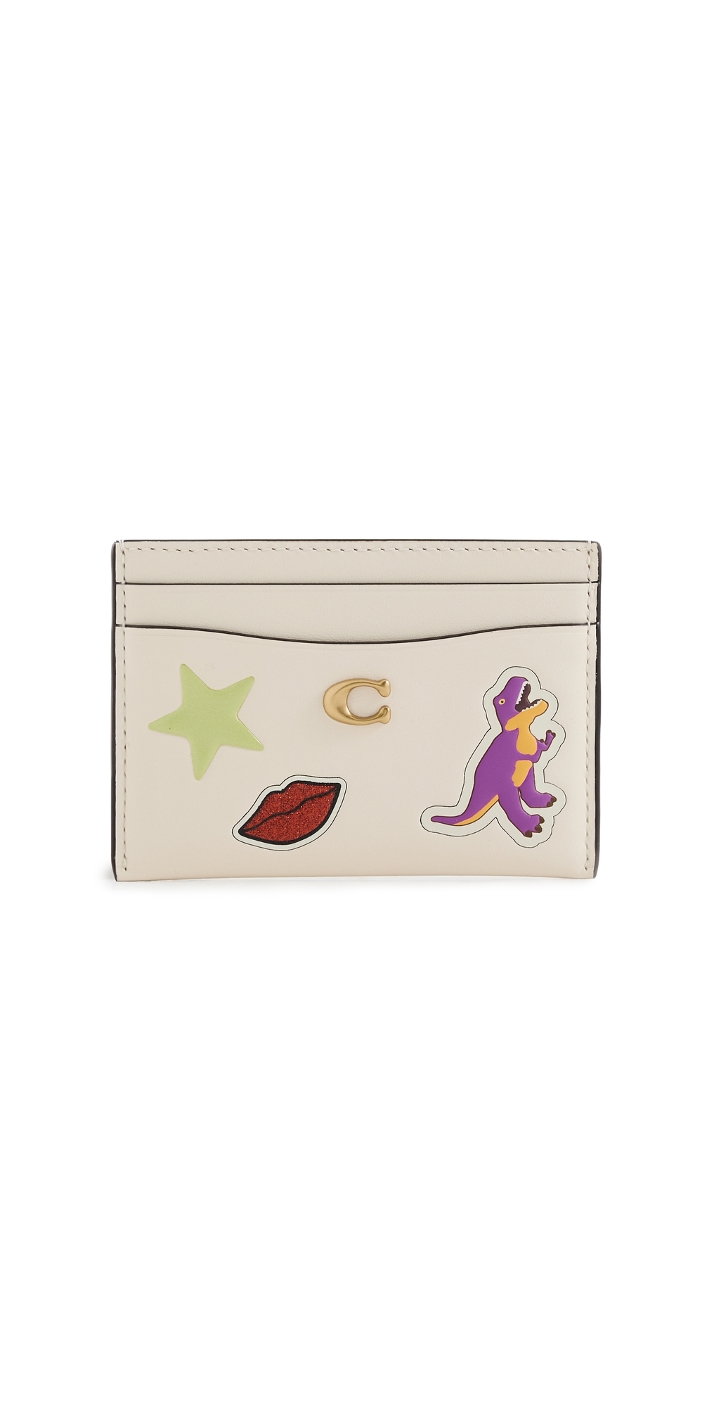 Coach Refined Calf Leather Essential Card Case B4/chalk Multi