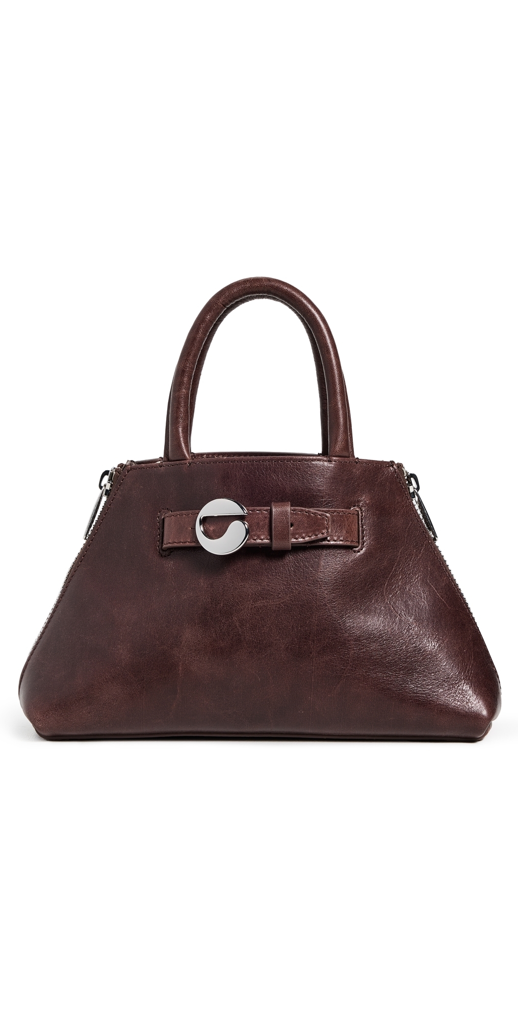Coperni Mini Data Tote Bag In Brown