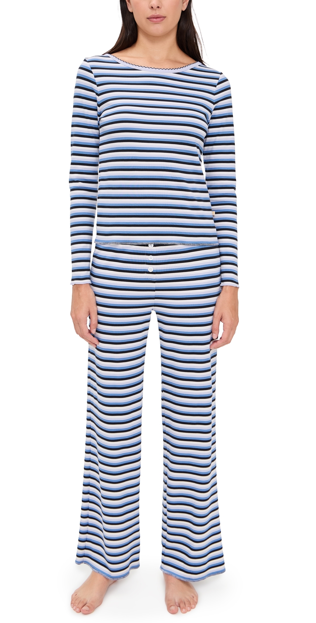 Cozyland By Morgan Lane Ellie Pajama Set Winter In Multi