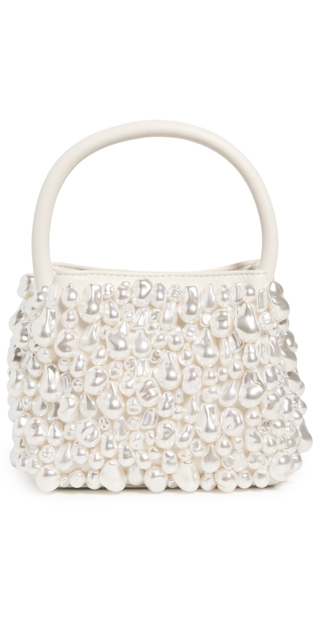 Cult Gaia Solene Top Handle Bag Pearl In White