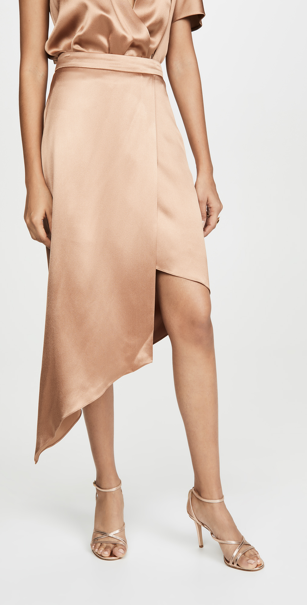 Cushnie High Waist Skirt With Asymmetrical Hem Shopbop