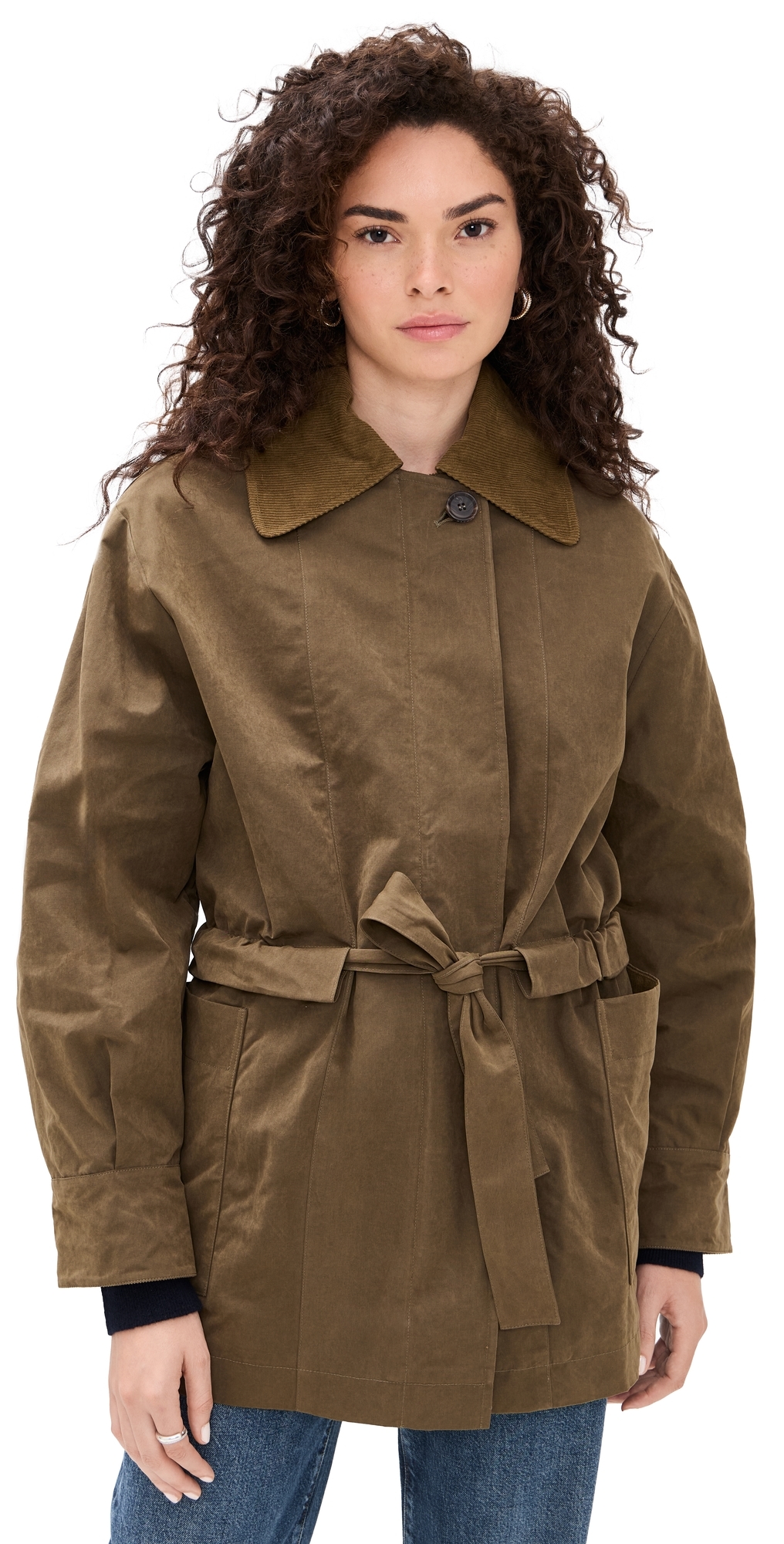 House Of Dagmar Field Cotton Jacket Cardamom Brown In Brown