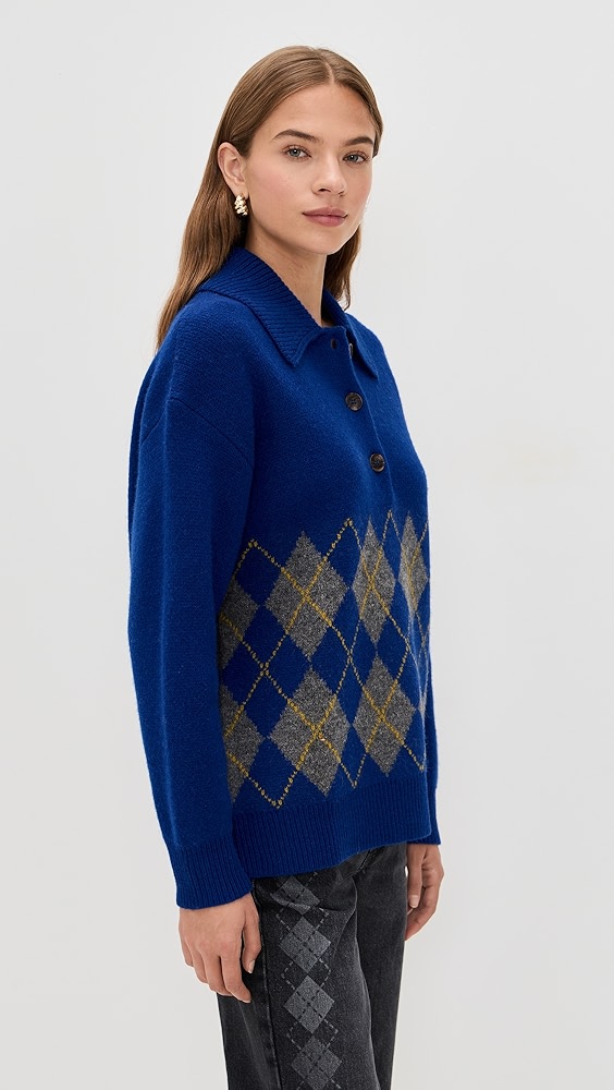 Damson Madder Saskia Slouchy Rugby Cardigan | Shopbop