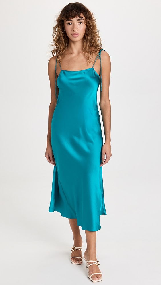 dannijo dress with bow tie straps