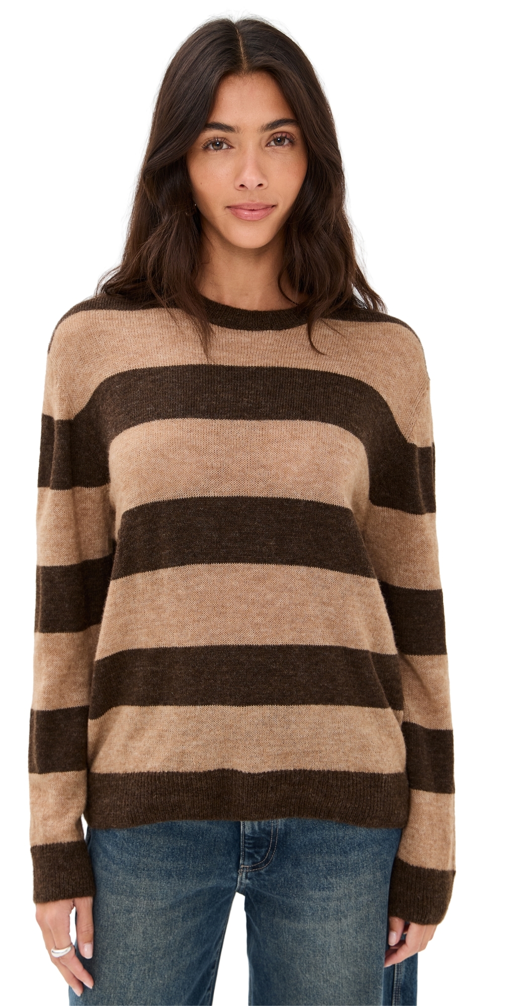 De Loreta Pimiento Sweater Chocolate/camel In Brown