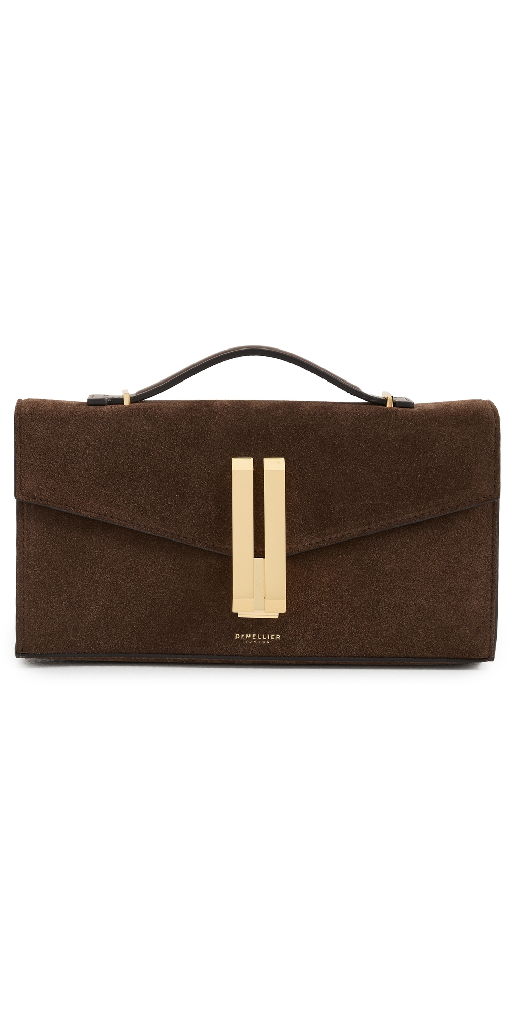 Demellier Vancouver Clutch Handbag Mocha/mocha In Brown