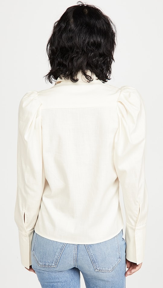 Divine Heritage Puff Sleeve Button Down Blouse SHOPBOP