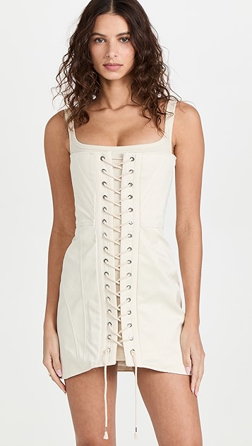 dion lee utility bustier dress