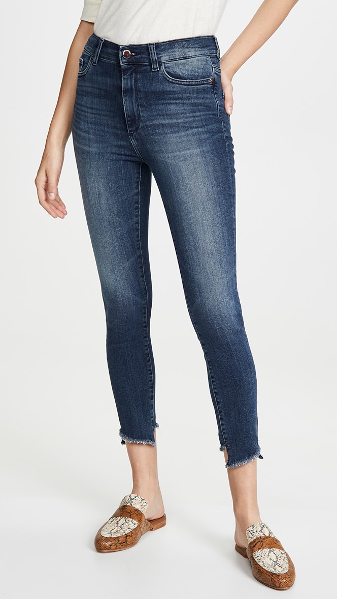 Dl1961 X Marianna Hewitt Farrow Crop High Rise Skinny Jeans