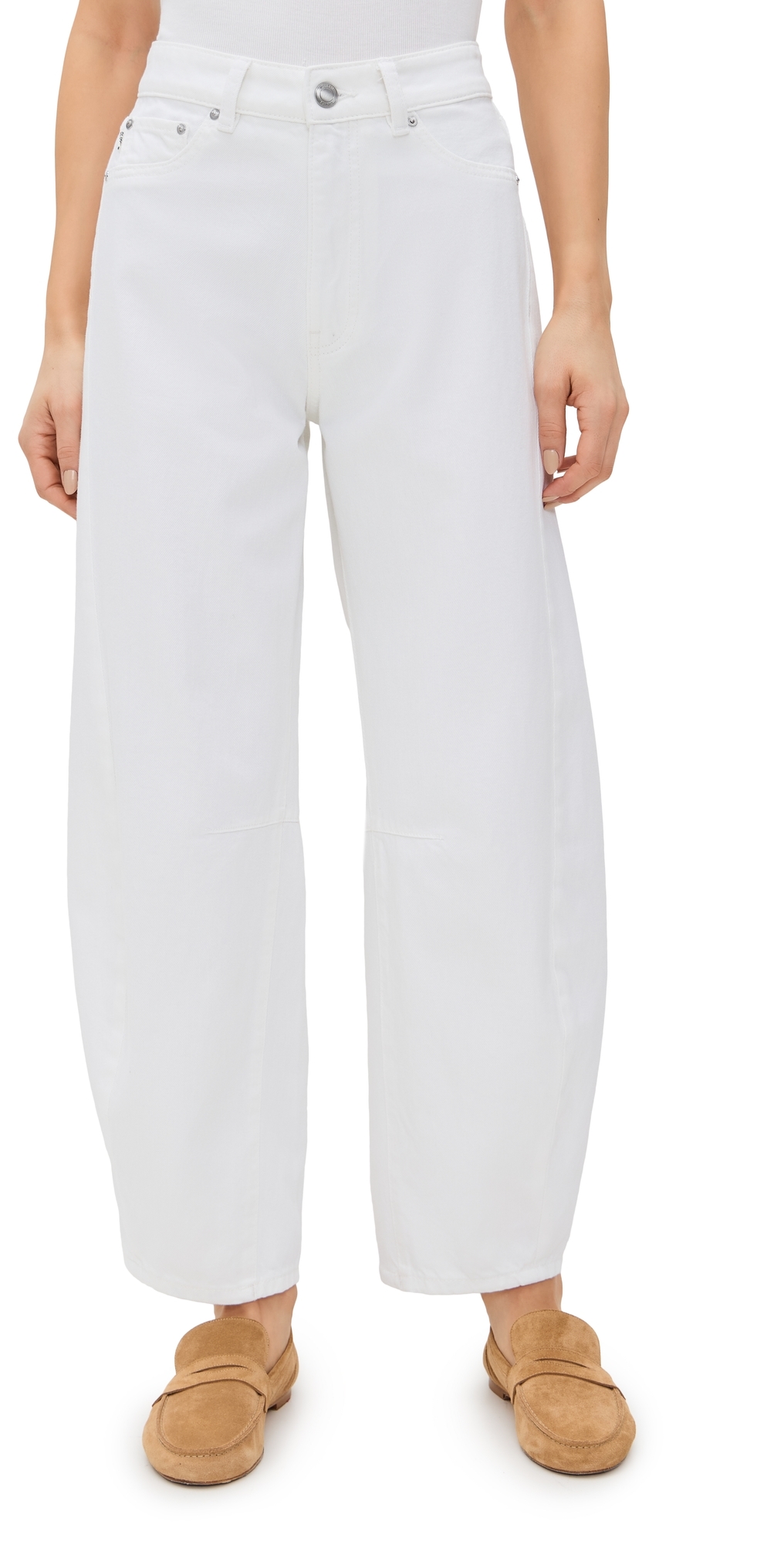 Dl1961 Miro High Rise Barrel In White (vintage)