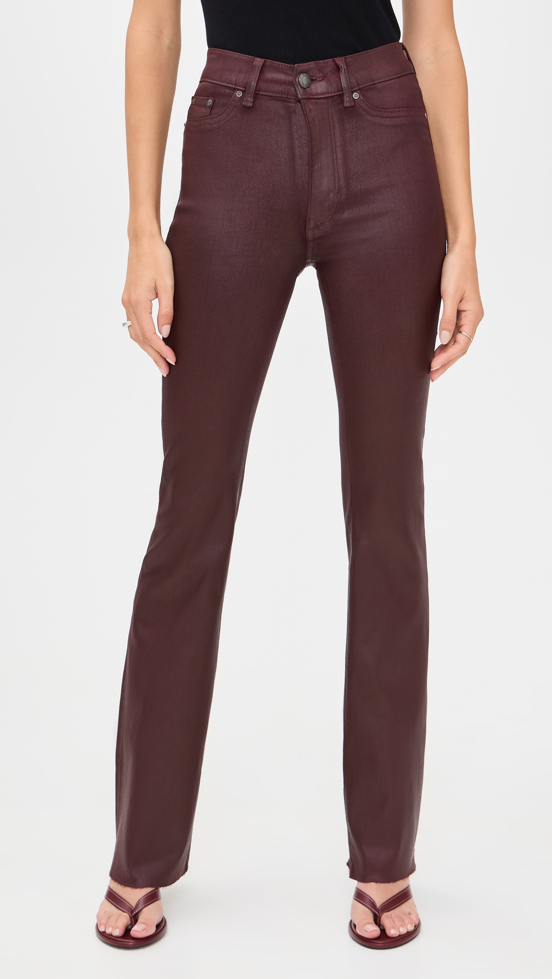 DL1961 Bridget Bootcut Instasculpt Coated Jeans thumbnail