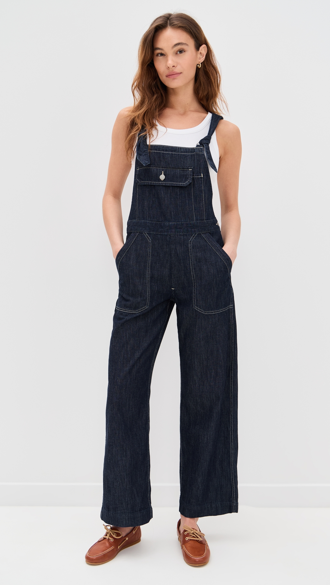 DENIMIST Tie Strap Relaxed Overalls thumbnail
