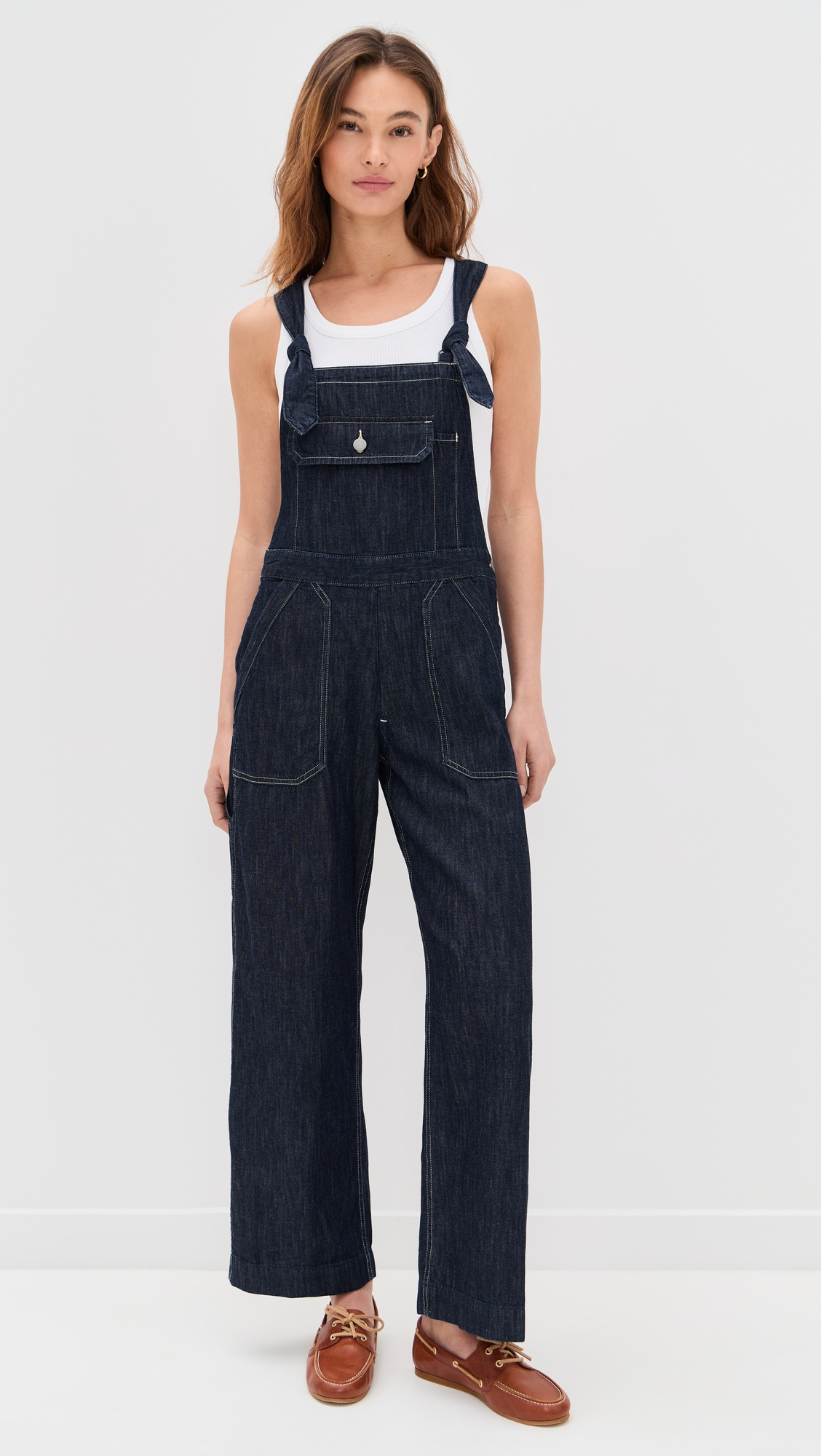 DENIMIST Tie Strap Relaxed Overalls thumbnail