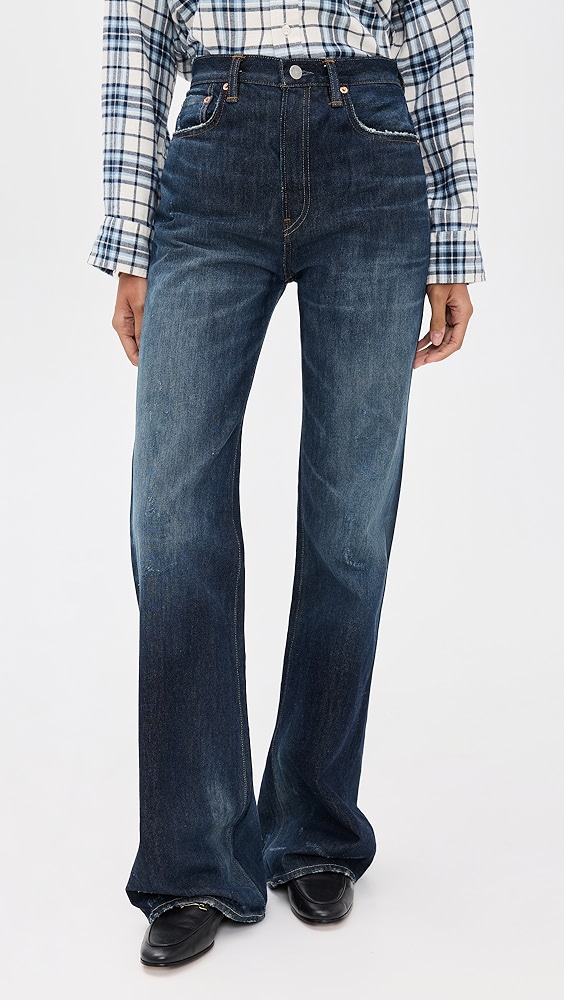 haikure デニム パンツ Virginia Old Blue Denim HAIKURE Flora Vintage Blue Jeans | Shopbop