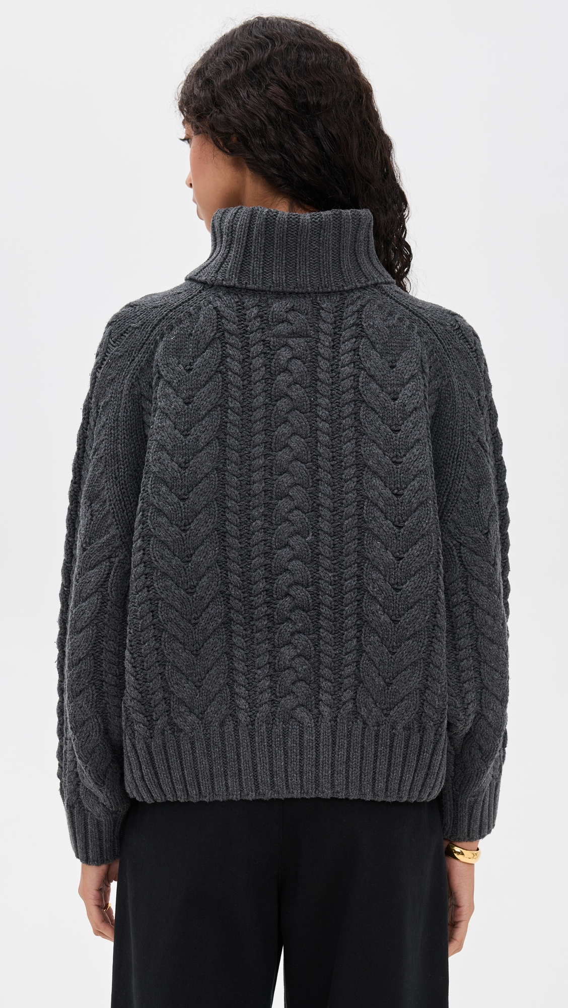 DENIMIST Cable Turtleneck Sweater thumbnail