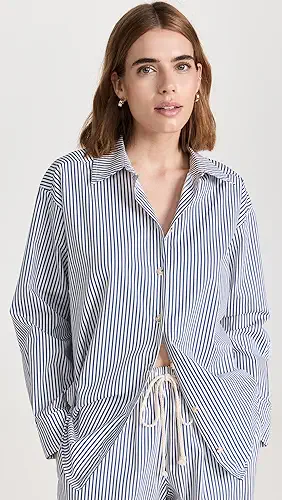 DONNI. Pop Button Down