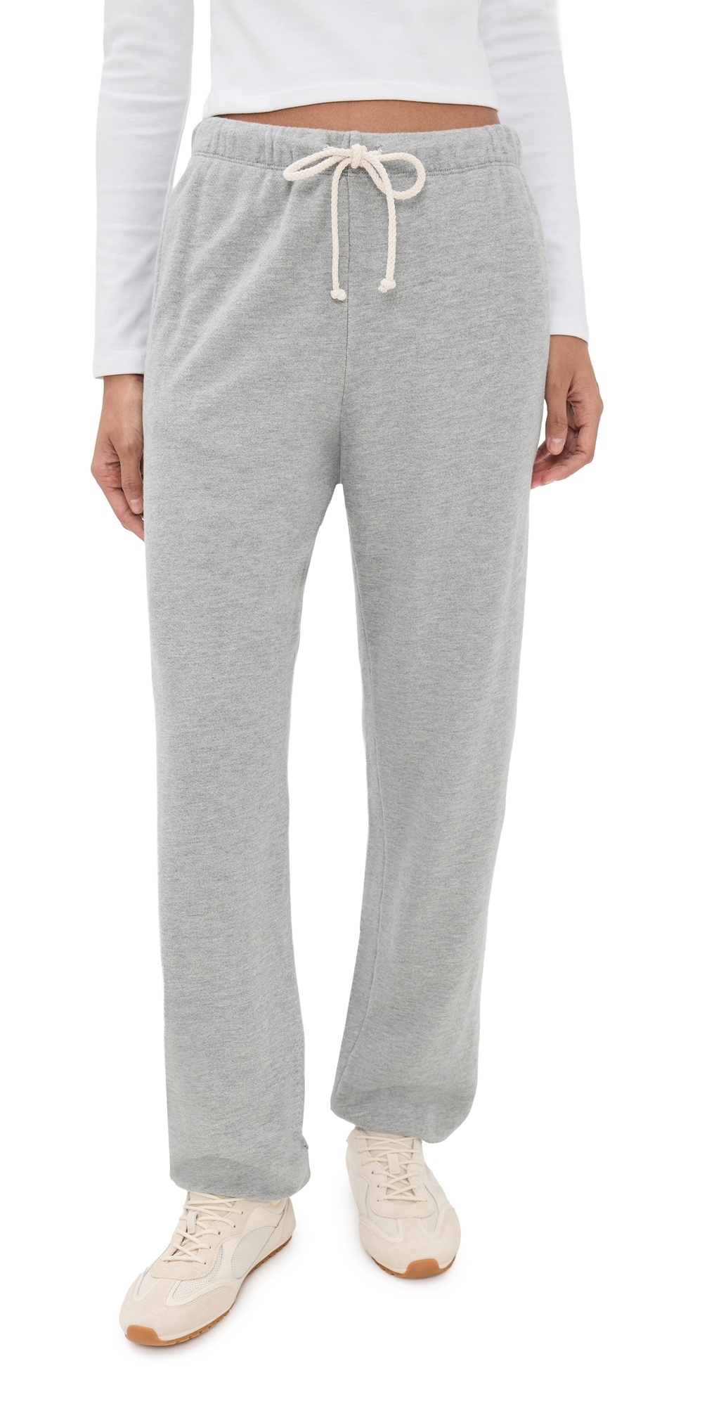 Donni The Eco Terry Sweatpants Heather Grey In Gray