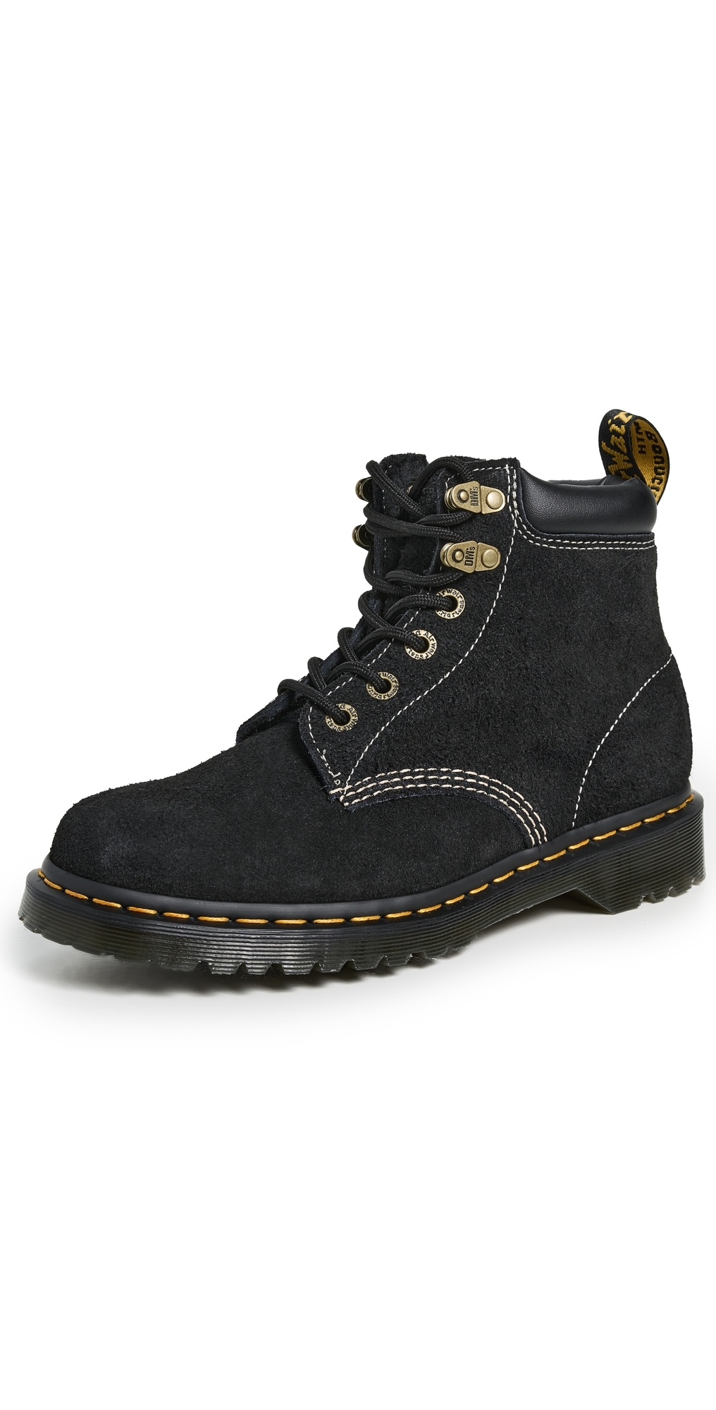Dr. Martens 939 Long Napped Suede Boots Black In Black