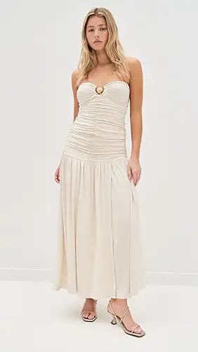 DRESS TO Ruched Maxi Dress