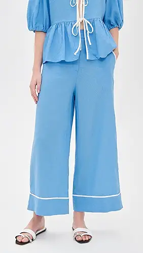 DRESS TO Contrast Crop Pants