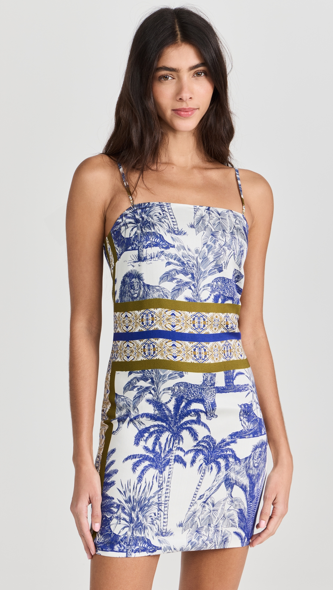 Dur Doux Palmier Viscose Mini Dress thumbnail