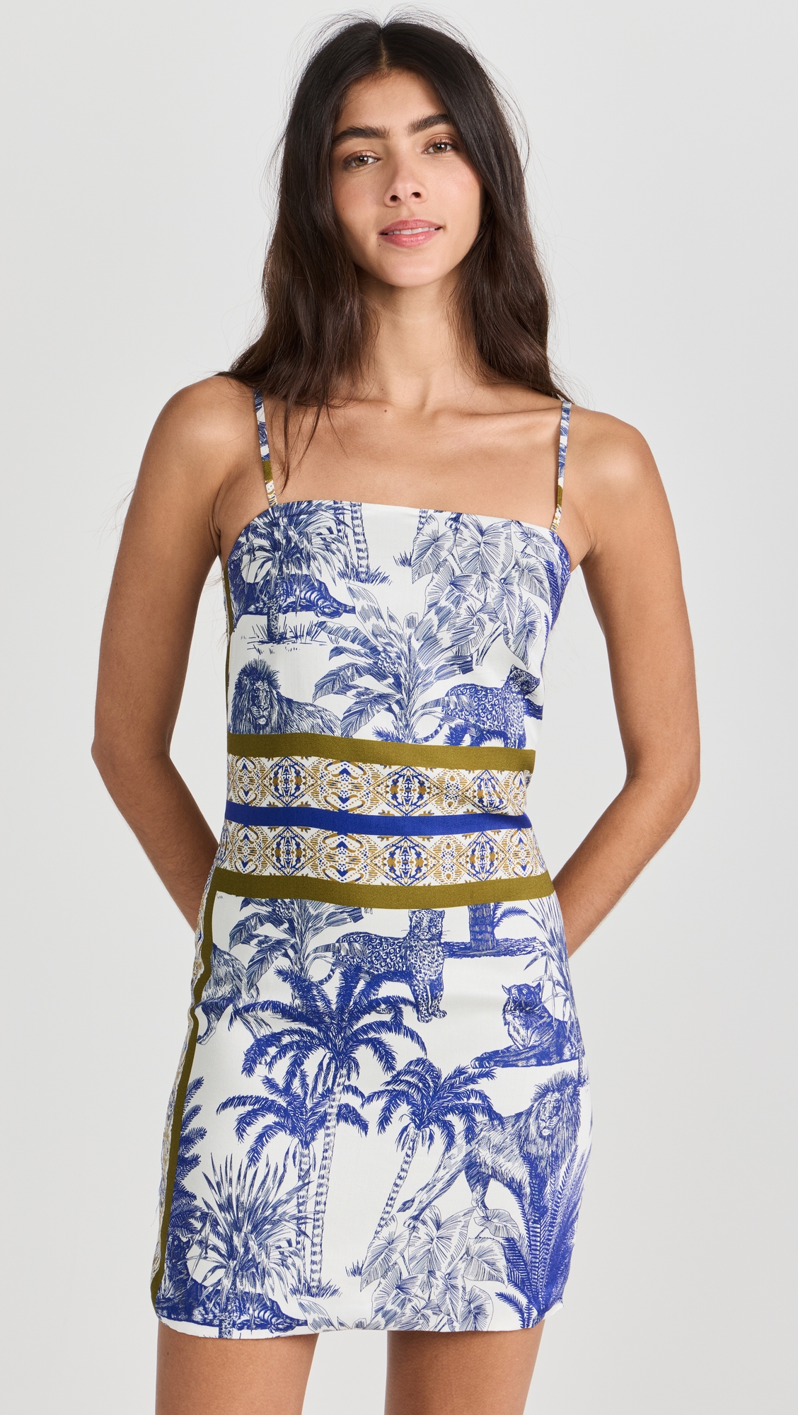 Dur Doux Palmier Viscose Mini Dress