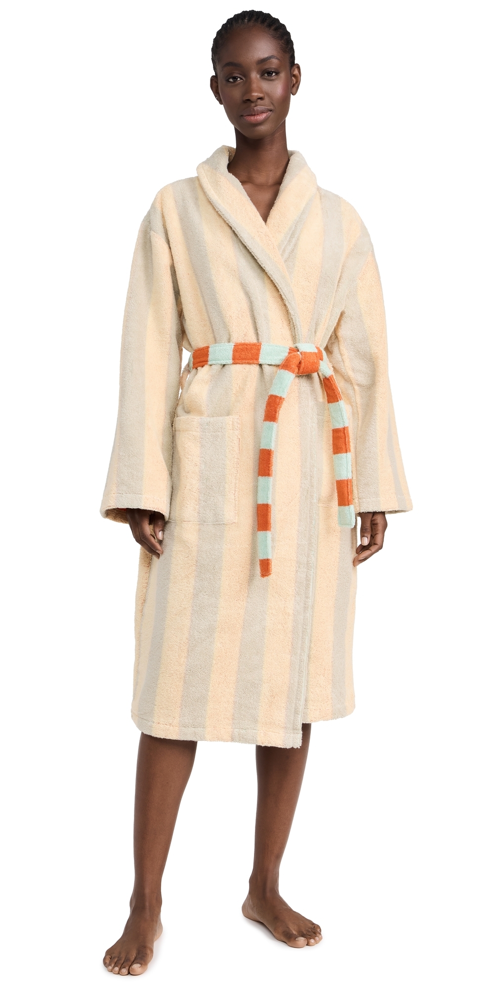 Dusen Dusen Stripe Bathrobe Mona Stripe