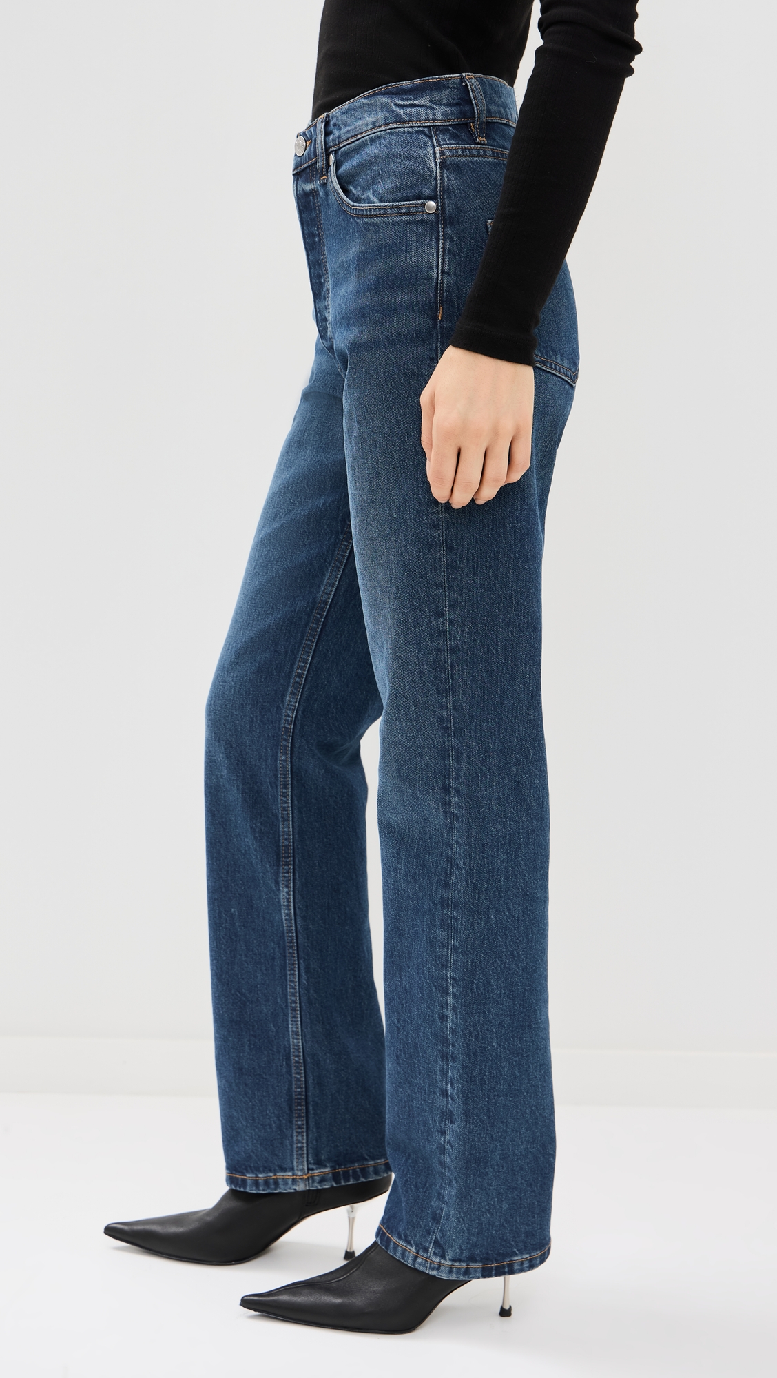 EB Denim High Rise Straight Jeans thumbnail