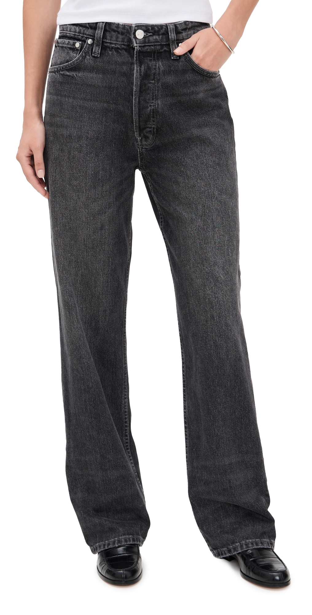 Eb Denim Sofia High Rise Relaxed Jeans Marmont In Black