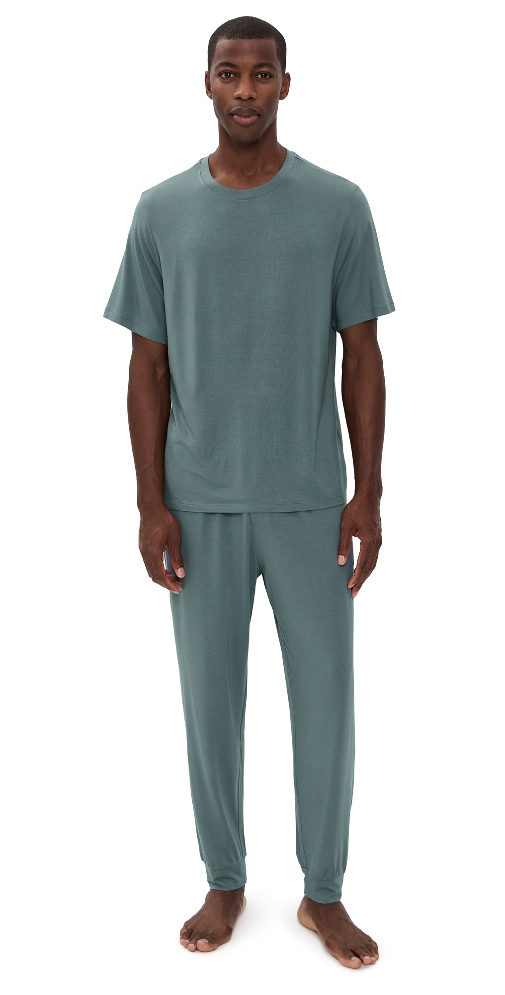 Eberjey Henry Pajama Set Stone Blue In Blue