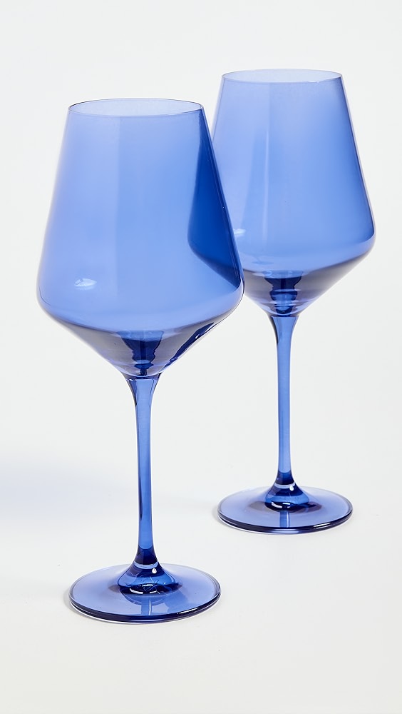 Estelle Colored Glass Stemware Set of 2 Shopbop
