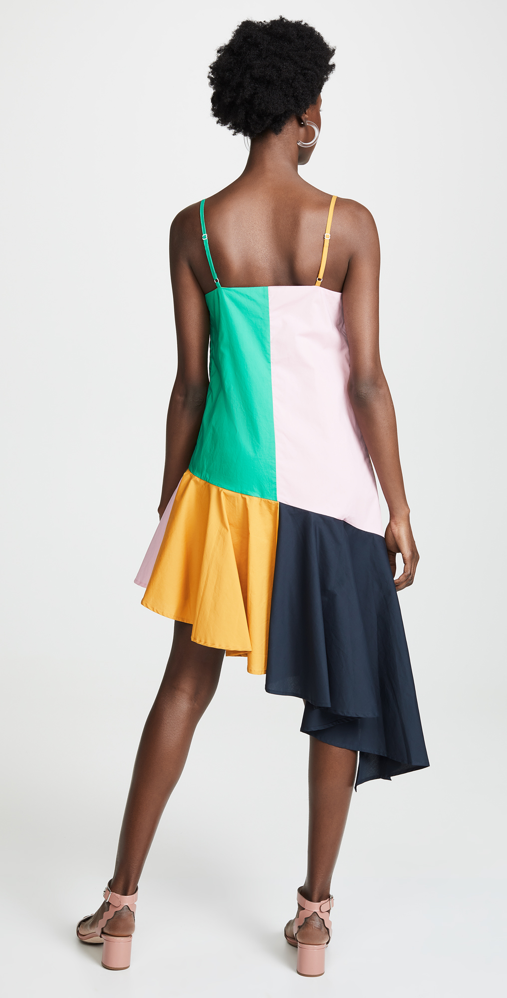 english factory colorblock midi dress