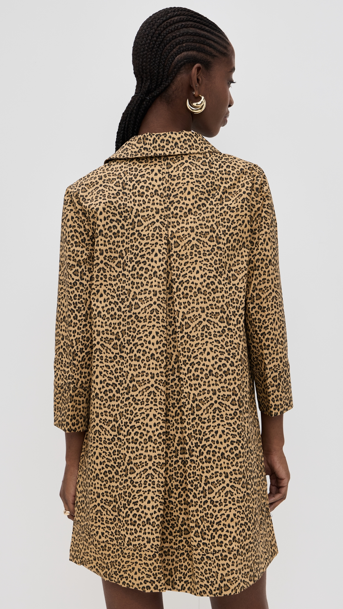 English Factory Leopard Collar Mini Dress thumbnail