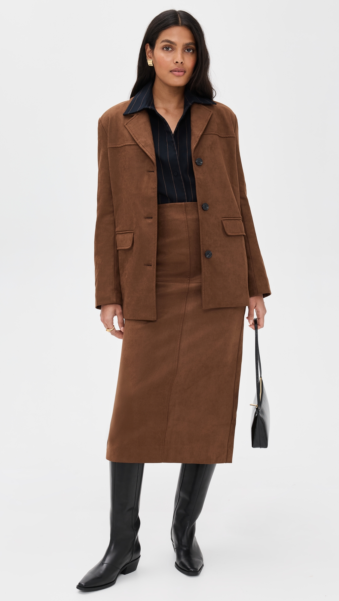 English Factory Faux Suede Jacket thumbnail