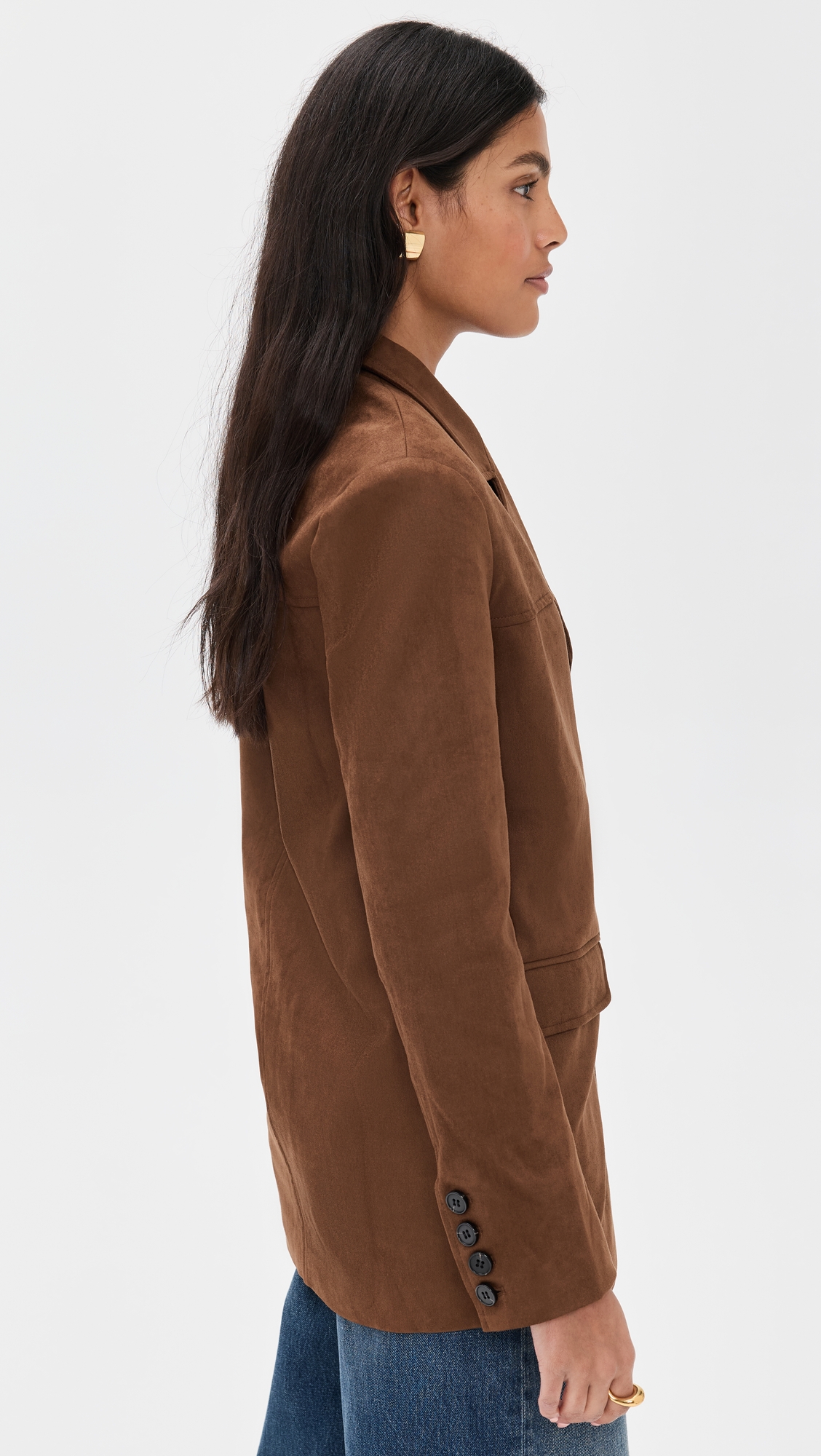 English Factory Faux Suede Jacket thumbnail