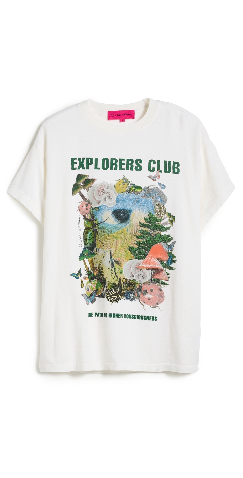 The Elder Statesman Explorers Club Tee White In White