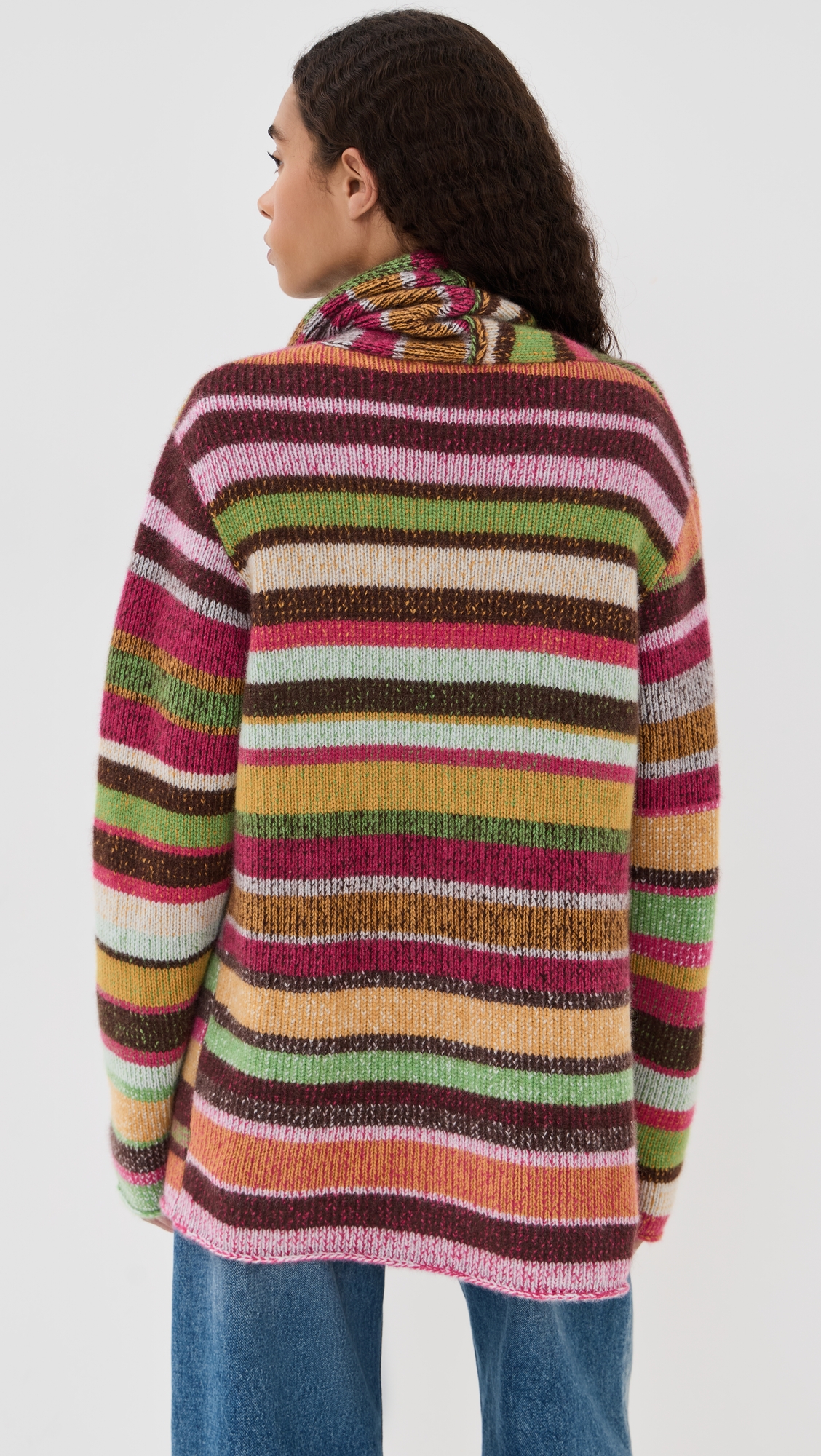 The Elder Statesman - Stripe Italy Smoking Cashmere Jacket