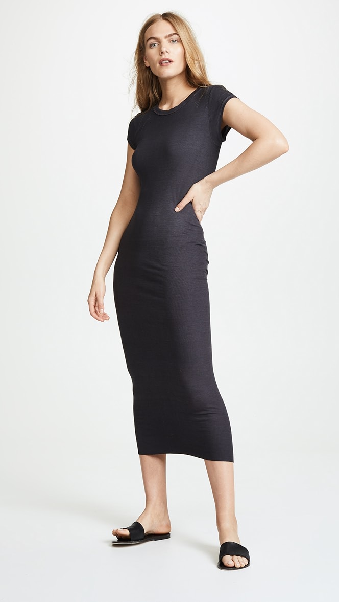 enza costa ribbed dress