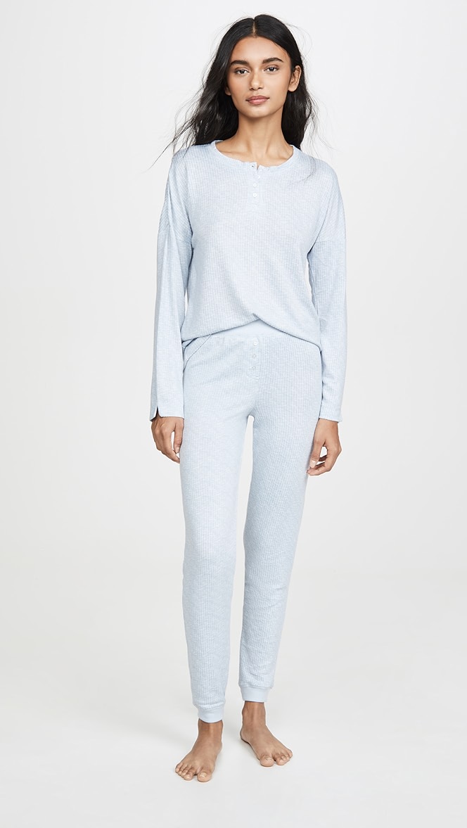 Waffle pajamas set clearance