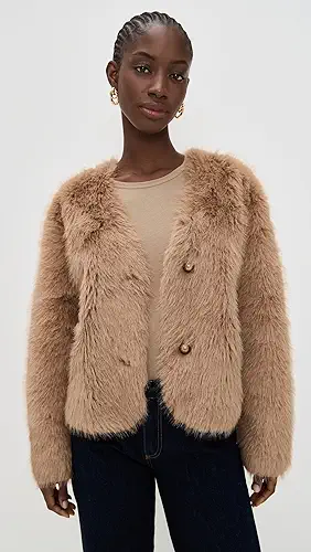 Essentiel Antwerp Faux Fur Jacket