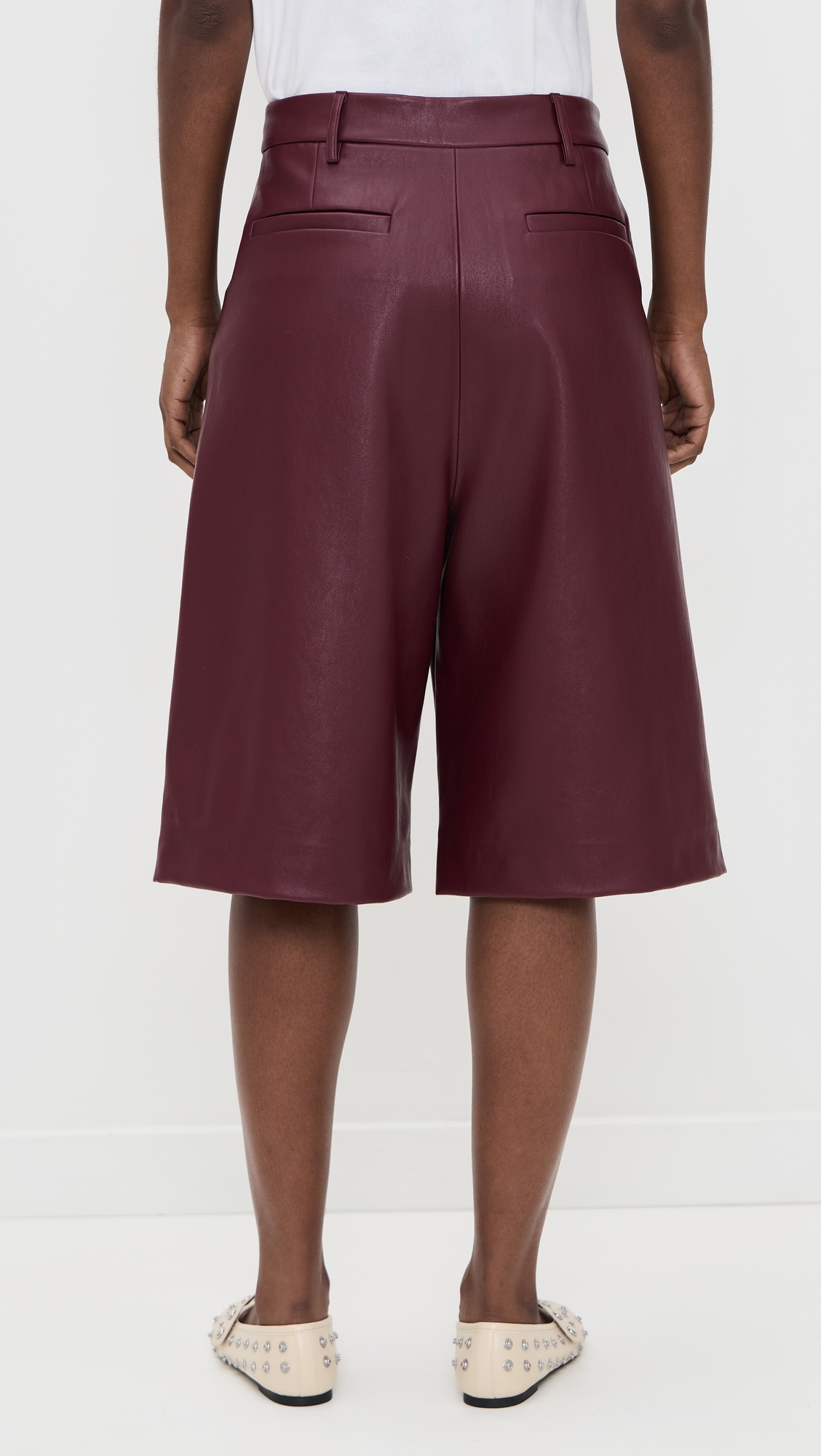 Essentiel Antwerp Itop Faux Leather Shorts thumbnail