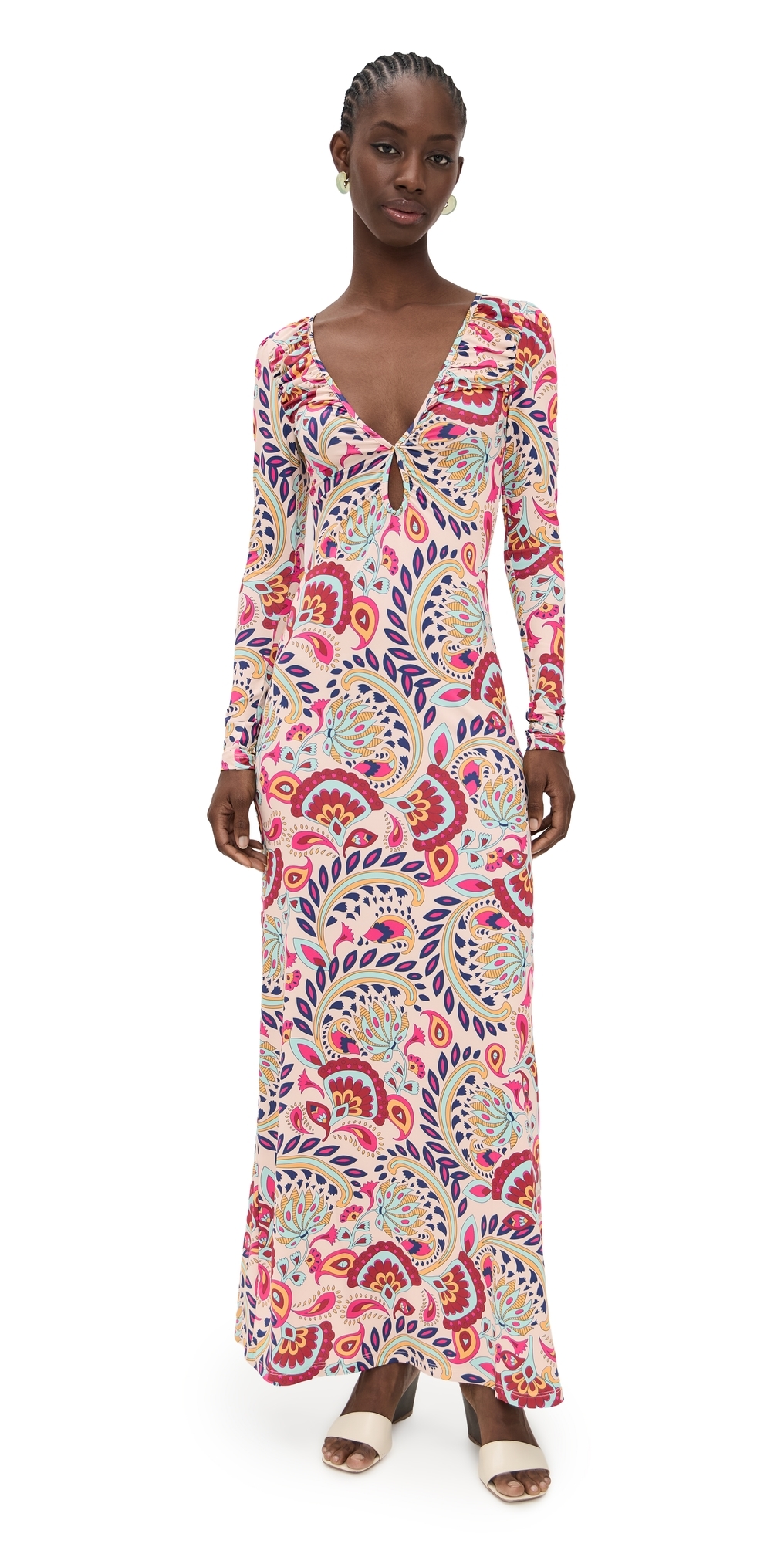 Eywasouls Malibu Diana Dress Pretty Paisley In Multi