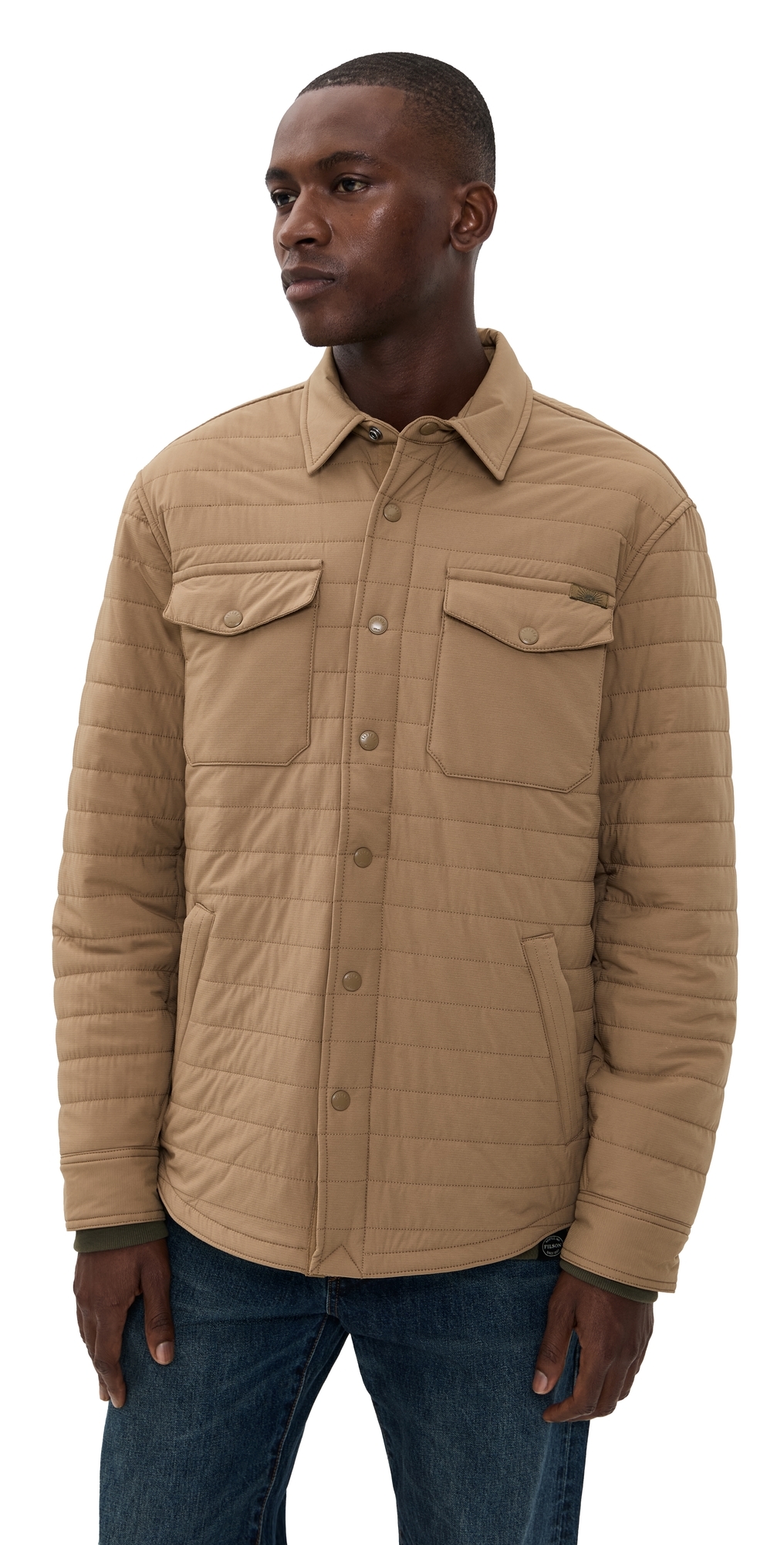 Faherty Horizon Series Cpo Shirt Deep Cedar In Brown