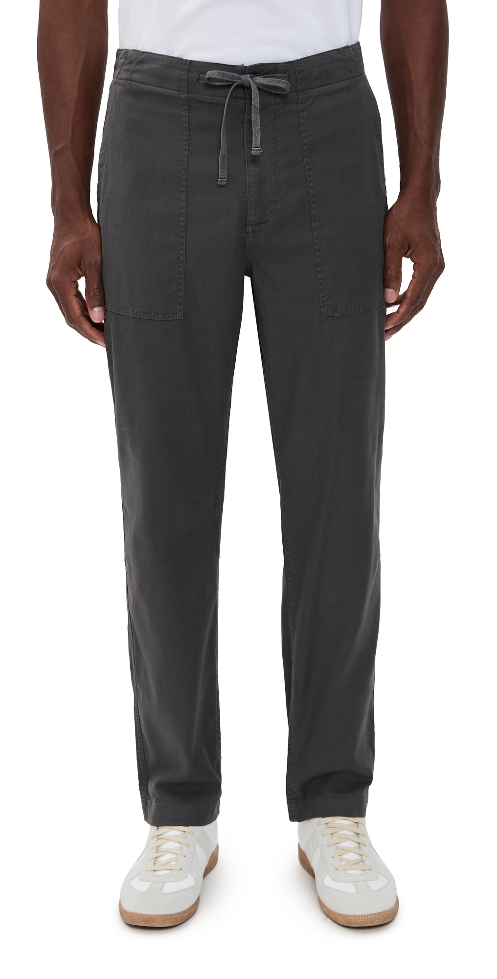 Faherty Dune Utility Pants Graphite Tide In Gray